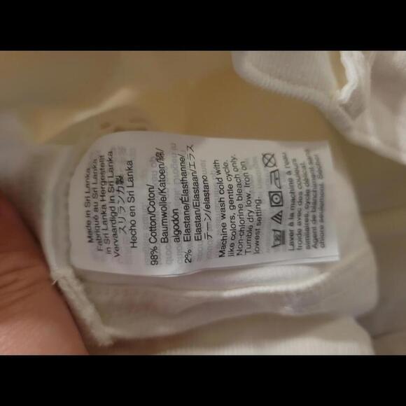 J Crew 27 white corduroy 9" high rise skinny pants - Picture 4 of 4